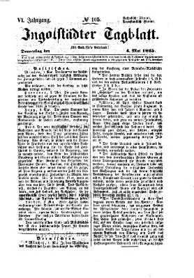 Ingolstädter Tagblatt Donnerstag 4. Mai 1865