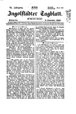 Ingolstädter Tagblatt Freitag 8. September 1865