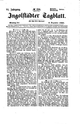 Ingolstädter Tagblatt Montag 4. Dezember 1865