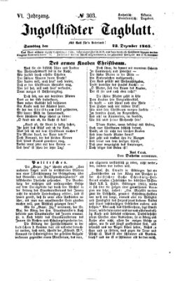 Ingolstädter Tagblatt Samstag 23. Dezember 1865