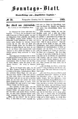 Ingolstädter Tagblatt Sonntag 24. September 1865