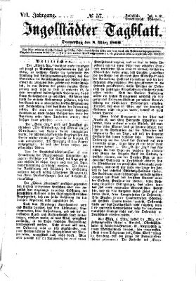 Ingolstädter Tagblatt Donnerstag 8. März 1866