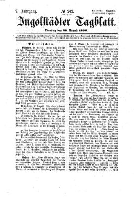 Ingolstädter Tagblatt Dienstag 28. August 1866
