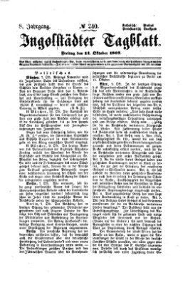 Ingolstädter Tagblatt Freitag 11. Oktober 1867