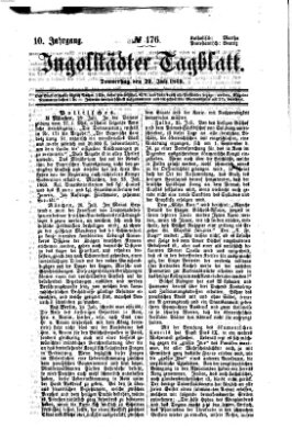 Ingolstädter Tagblatt Donnerstag 29. Juli 1869