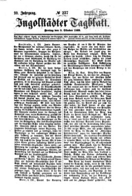 Ingolstädter Tagblatt Freitag 8. Oktober 1869