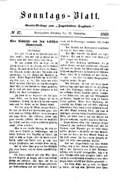 Ingolstädter Tagblatt Sonntag 22. November 1868