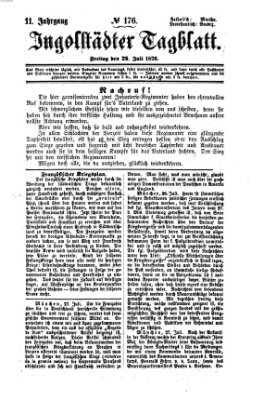 Ingolstädter Tagblatt Freitag 29. Juli 1870