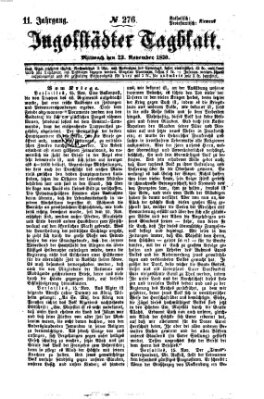 Ingolstädter Tagblatt Mittwoch 23. November 1870