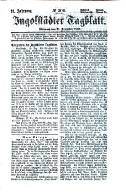 Ingolstädter Tagblatt Mittwoch 21. Dezember 1870