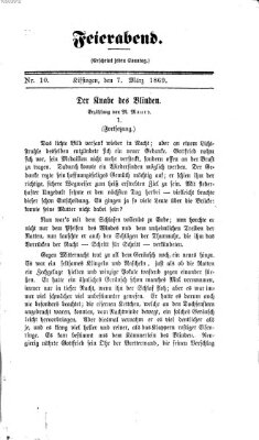 Feierabend (Kissinger Tagblatt) Sonntag 7. März 1869