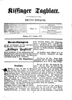 Kissinger Tagblatt Sonntag 9. Januar 1870