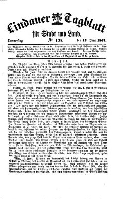 Lindauer Tagblatt für Stadt und Land Donnerstag 13. Juni 1861