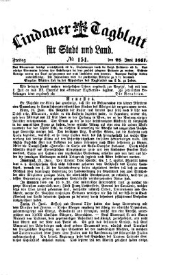 Lindauer Tagblatt für Stadt und Land Freitag 28. Juni 1861