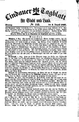 Lindauer Tagblatt für Stadt und Land Montag 5. August 1861
