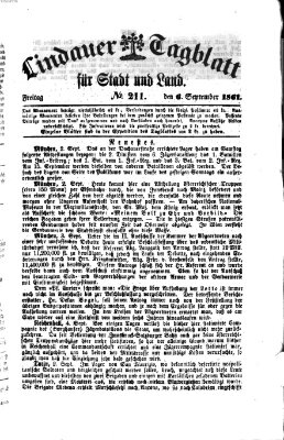 Lindauer Tagblatt für Stadt und Land Freitag 6. September 1861