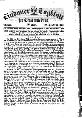 Lindauer Tagblatt für Stadt und Land Mittwoch 16. Oktober 1861
