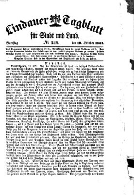 Lindauer Tagblatt für Stadt und Land Samstag 19. Oktober 1861