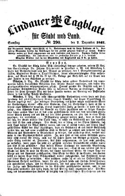 Lindauer Tagblatt für Stadt und Land Samstag 7. Dezember 1861