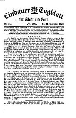 Lindauer Tagblatt für Stadt und Land Dienstag 31. Dezember 1861