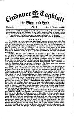Lindauer Tagblatt für Stadt und Land Mittwoch 1. Januar 1862