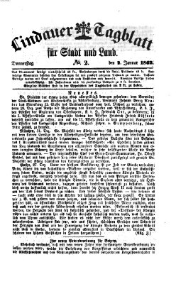 Lindauer Tagblatt für Stadt und Land Donnerstag 2. Januar 1862
