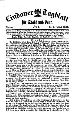 Lindauer Tagblatt für Stadt und Land Montag 6. Januar 1862