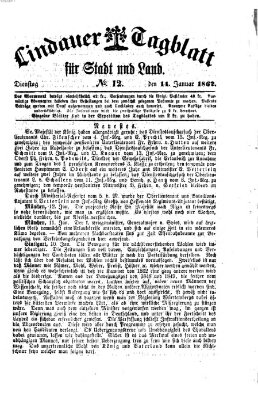 Lindauer Tagblatt für Stadt und Land Dienstag 14. Januar 1862