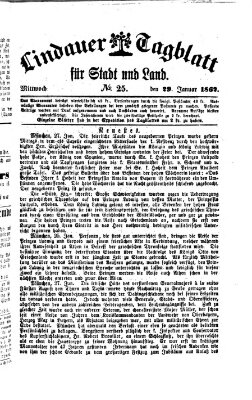 Lindauer Tagblatt für Stadt und Land Mittwoch 29. Januar 1862