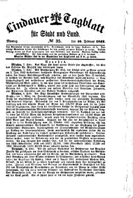 Lindauer Tagblatt für Stadt und Land Montag 10. Februar 1862