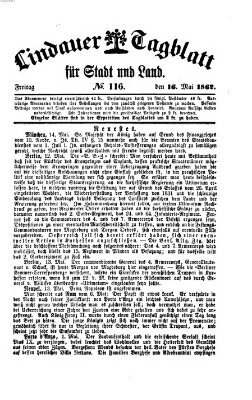 Lindauer Tagblatt für Stadt und Land Freitag 16. Mai 1862