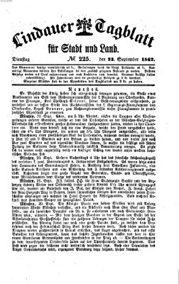 Lindauer Tagblatt für Stadt und Land Dienstag 23. September 1862