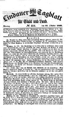 Lindauer Tagblatt für Stadt und Land Montag 27. Oktober 1862