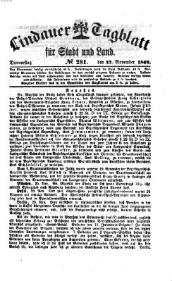 Lindauer Tagblatt für Stadt und Land Donnerstag 27. November 1862