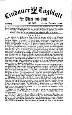 Lindauer Tagblatt für Stadt und Land Dienstag 30. Dezember 1862