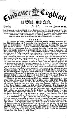 Lindauer Tagblatt für Stadt und Land Dienstag 20. Januar 1863