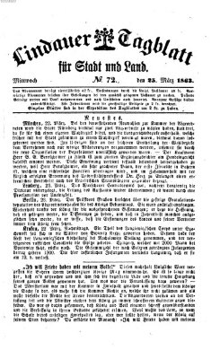 Lindauer Tagblatt für Stadt und Land Mittwoch 25. März 1863