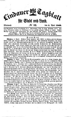 Lindauer Tagblatt für Stadt und Land Mittwoch 8. April 1863