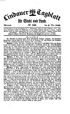 Lindauer Tagblatt für Stadt und Land Mittwoch 6. Mai 1863