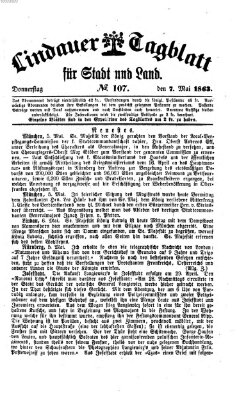 Lindauer Tagblatt für Stadt und Land Donnerstag 7. Mai 1863