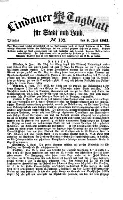 Lindauer Tagblatt für Stadt und Land Montag 8. Juni 1863