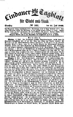 Lindauer Tagblatt für Stadt und Land Samstag 11. Juli 1863