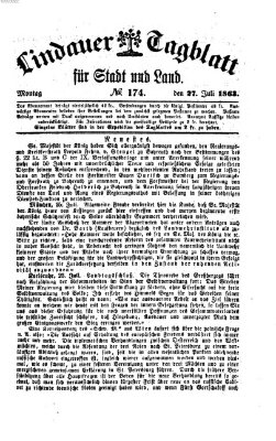Lindauer Tagblatt für Stadt und Land Montag 27. Juli 1863