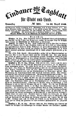 Lindauer Tagblatt für Stadt und Land Donnerstag 27. August 1863