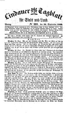 Lindauer Tagblatt für Stadt und Land Montag 28. September 1863