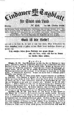 Lindauer Tagblatt für Stadt und Land Freitag 30. Oktober 1863