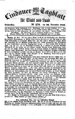 Lindauer Tagblatt für Stadt und Land Donnerstag 26. November 1863