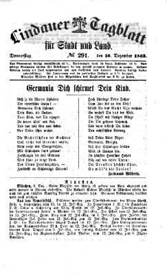 Lindauer Tagblatt für Stadt und Land Donnerstag 10. Dezember 1863