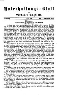 Lindauer Tagblatt für Stadt und Land Samstag 21. November 1863
