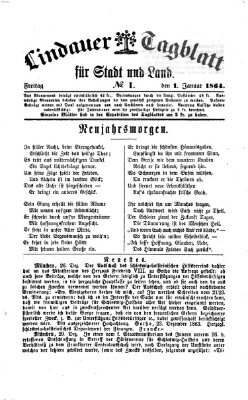 Lindauer Tagblatt für Stadt und Land Freitag 1. Januar 1864